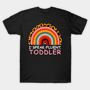 I Speak Fluent Toddler Rainbow Love Heart Tee T-Shirt